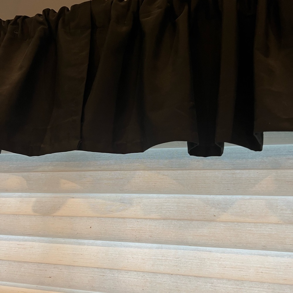 2 black valances